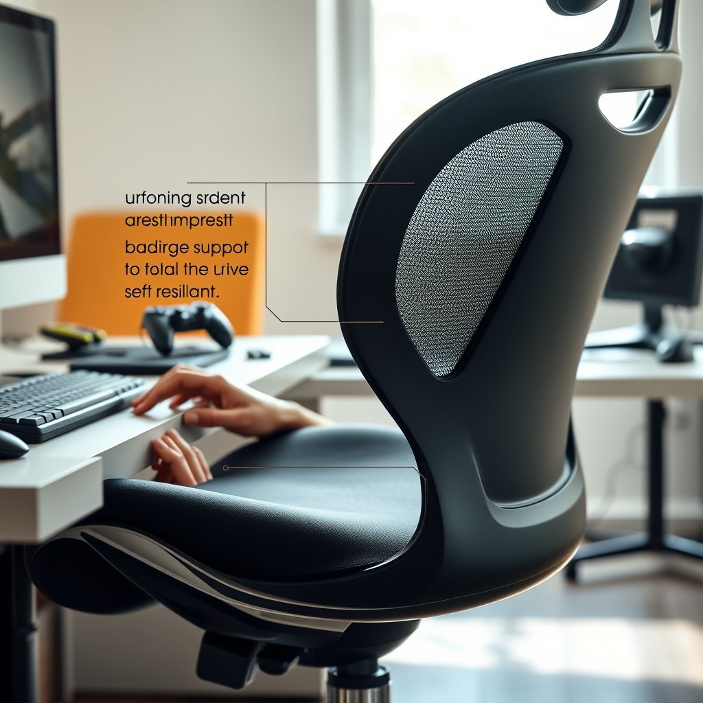 ergonomic chair in action