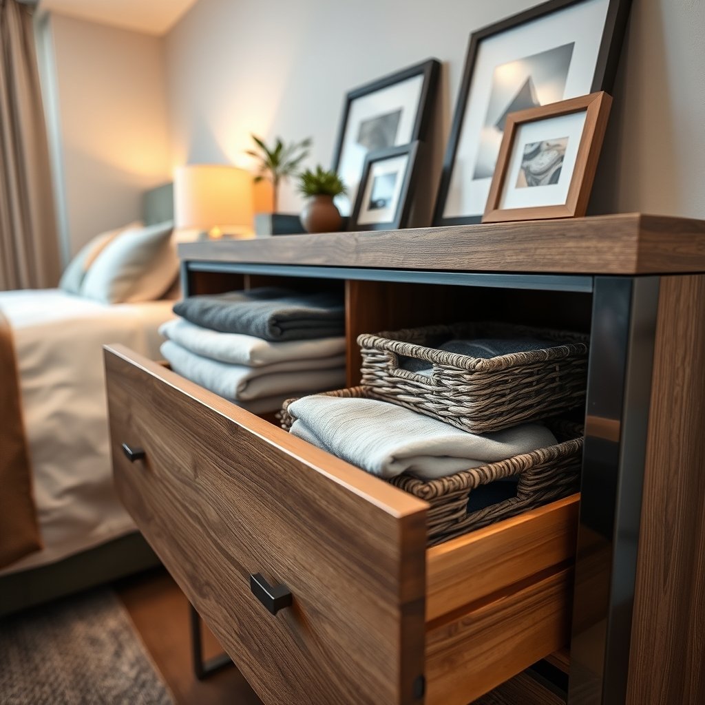 bedroom dresser in action